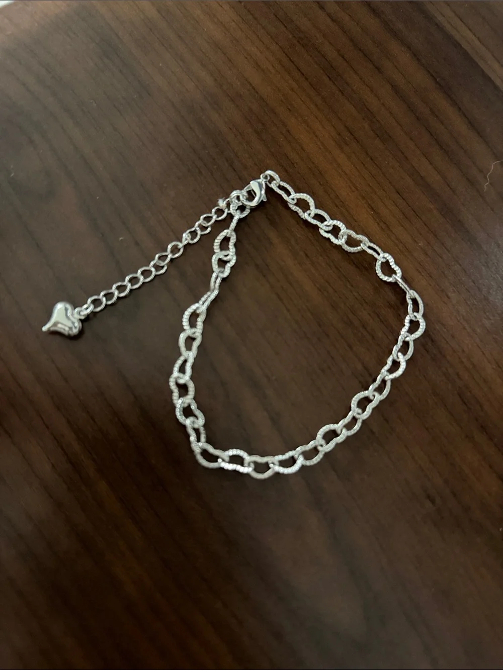 Lia Sophia Silver-Tone Textured Link Bracelet